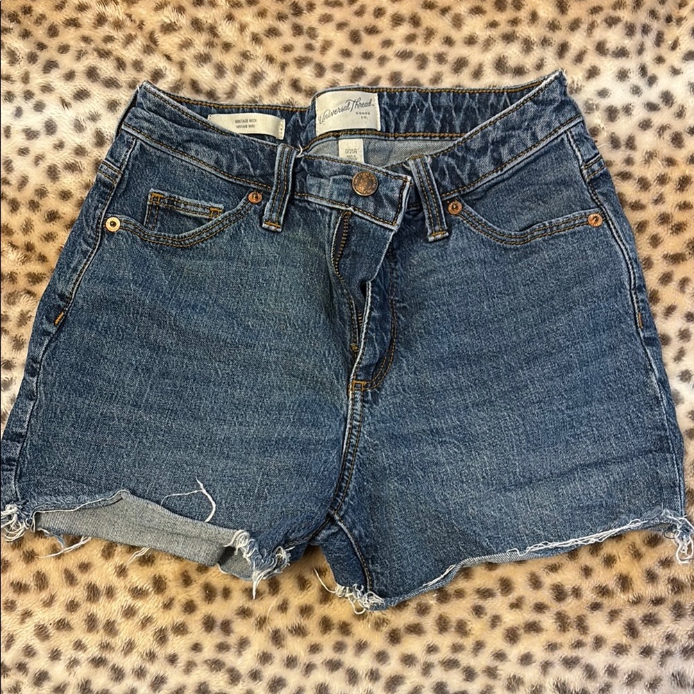 Universal Thread Blue Jean Shorts High-Waisted
